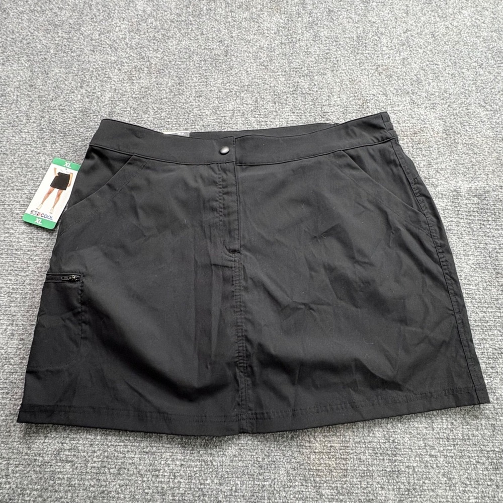 32 Degrees Cool Skort Womens XL Black Athleisure Tennis‎ Golf Activewear Sporty